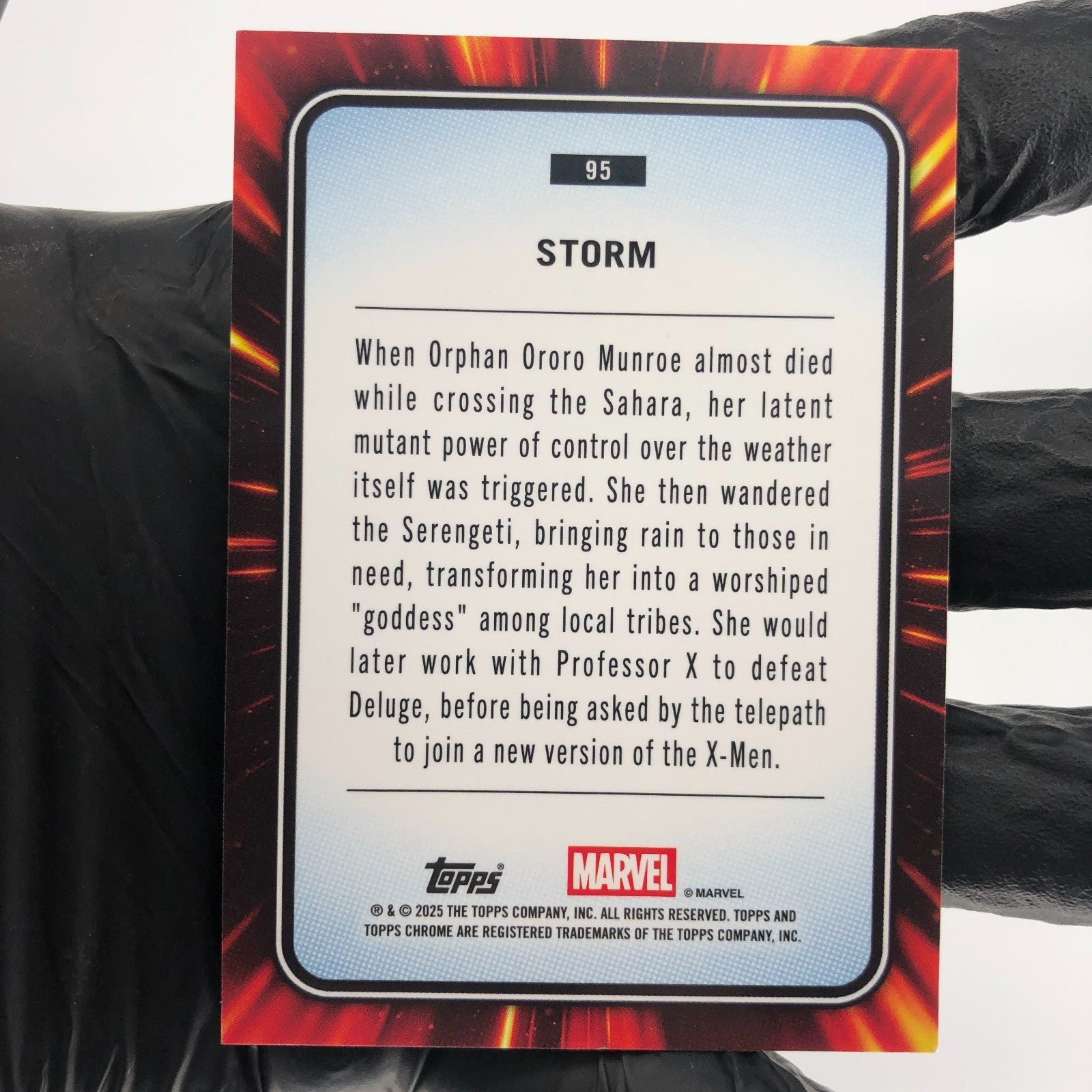 Marvel Card Storm 95 Purple Shimmer /75 Topps Chrome 2025 [NM]