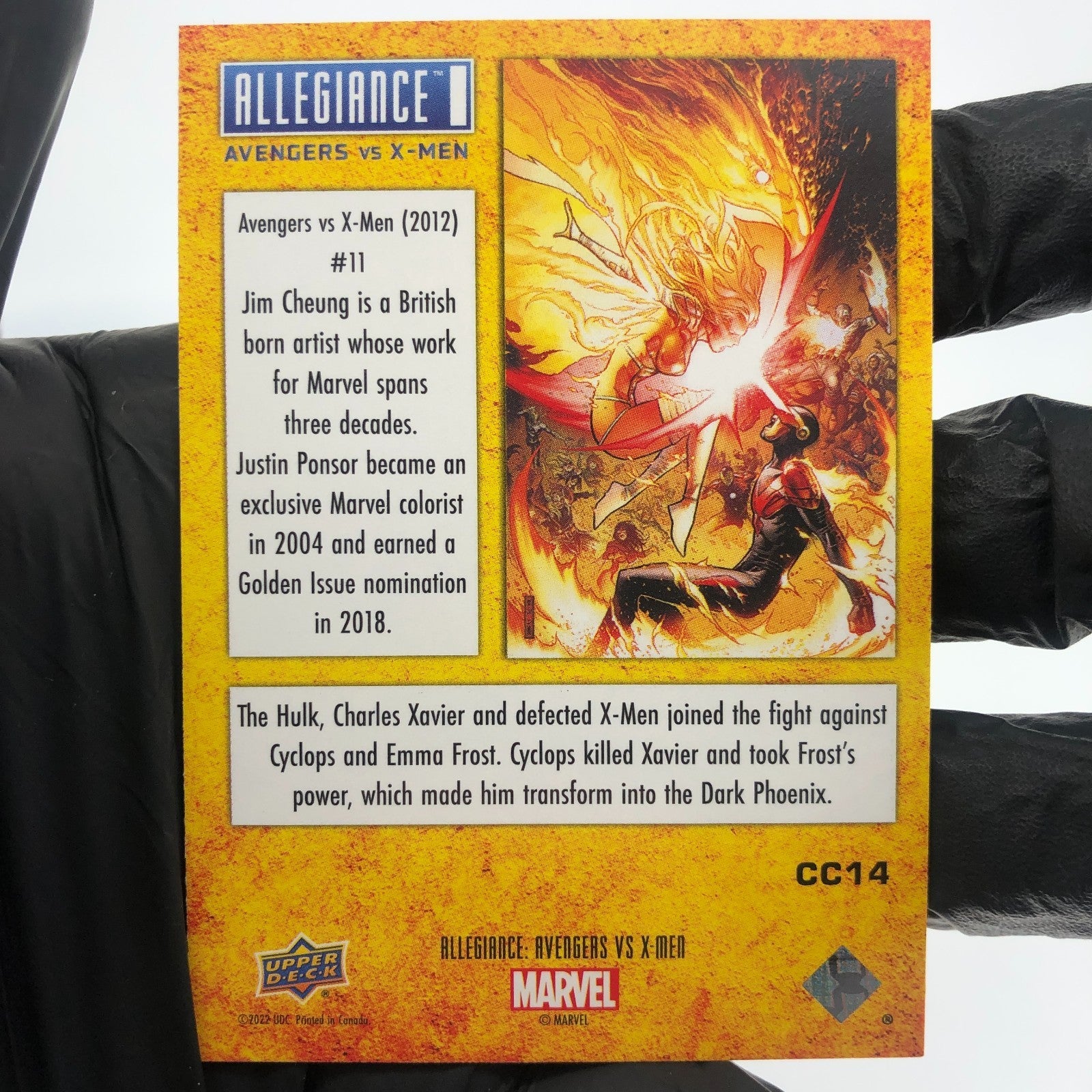 Marvel Card Avengers vs X-Men CC14 Holo Allegiance Upper Deck [NM]