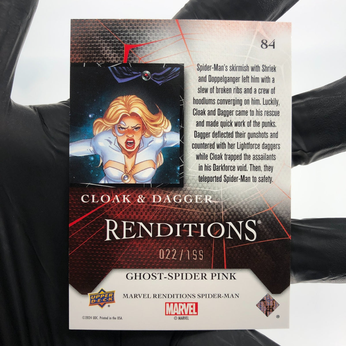 Marvel Card Cloak & Dagger 84 Pink  /199 Fleer Upper Deck Renditions [NM]
