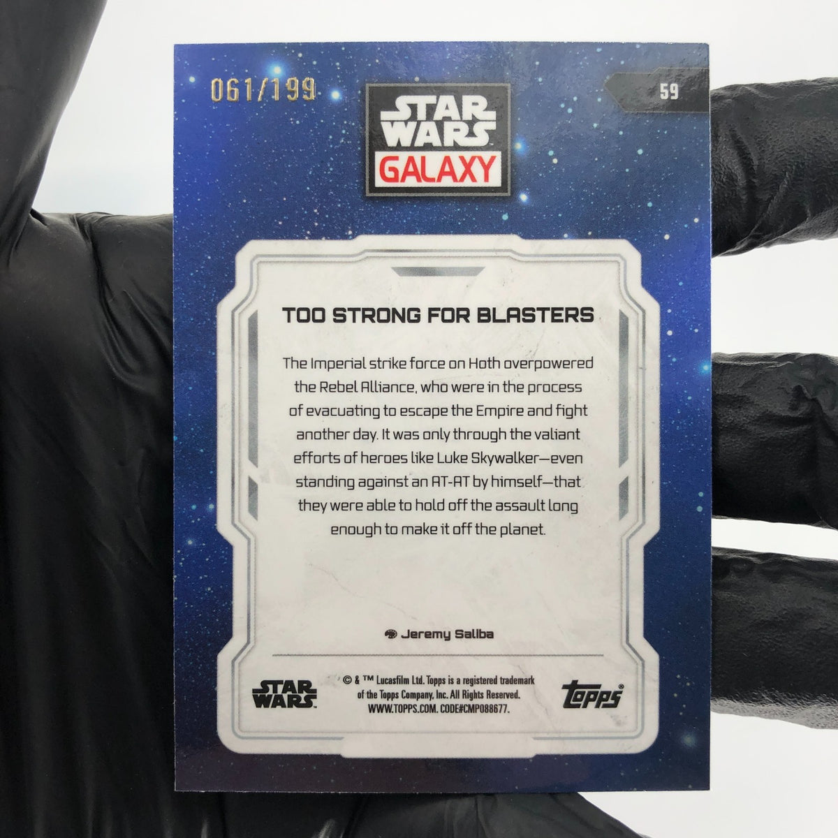 Star Wars Galaxy 2024 Too Strong For Blasters 59 Wave /199 Topps Chrome [NM]