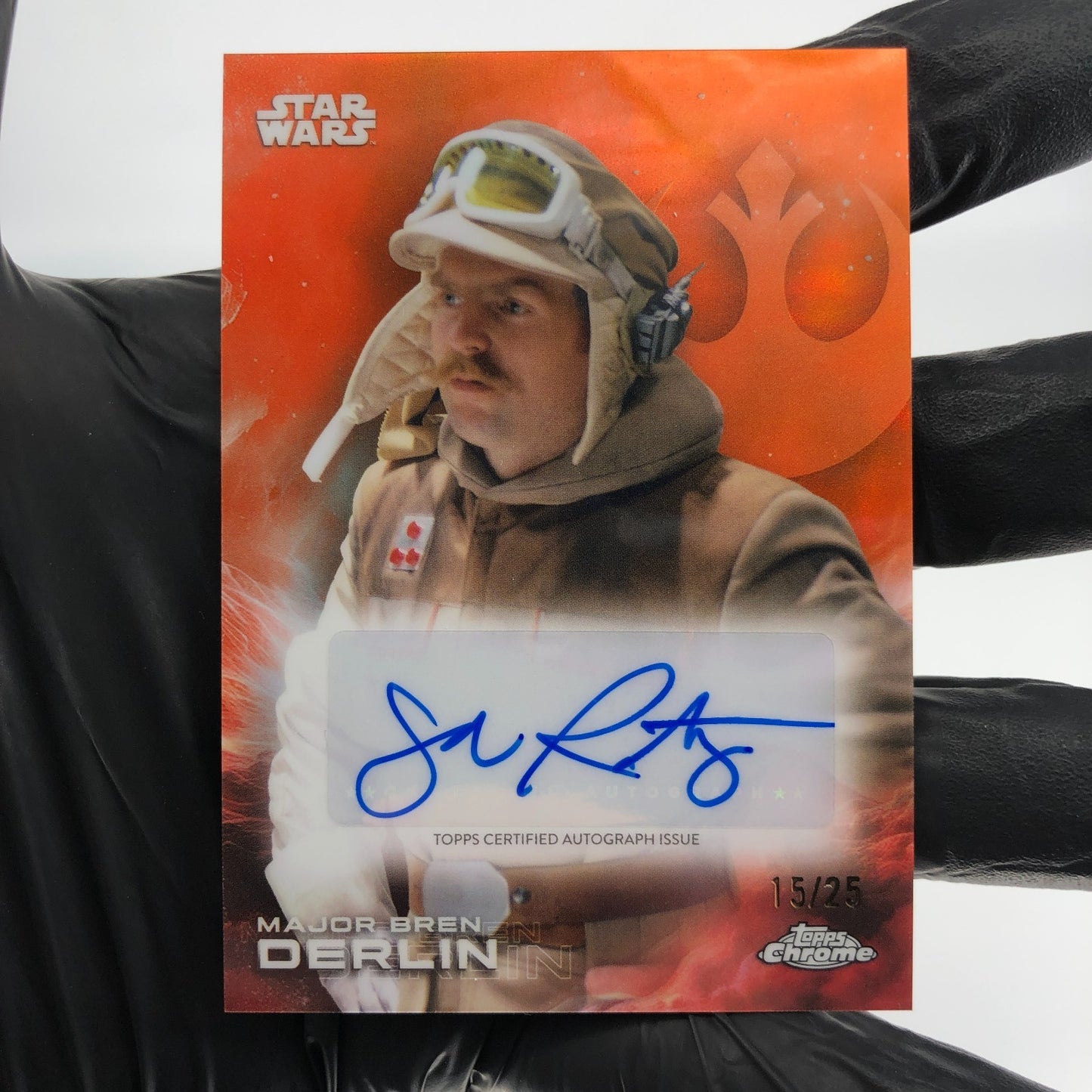 Star Wars Topps Chrome 2025 Bren Derlin A-JR  /25 Signed John Ratzenberger [NM]