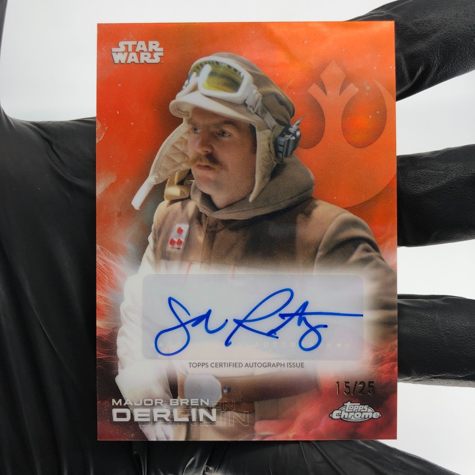 Star Wars Topps Chrome 2025 Bren Derlin A-JR  /25 Signed John Ratzenberger [NM]