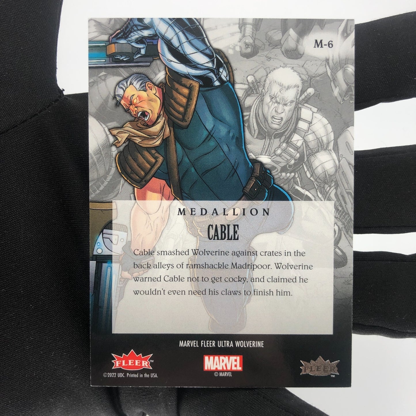 Marvel Card Cable M-6 Medallion Fleer Upper Deck Wolverine Ultra [Rank A]