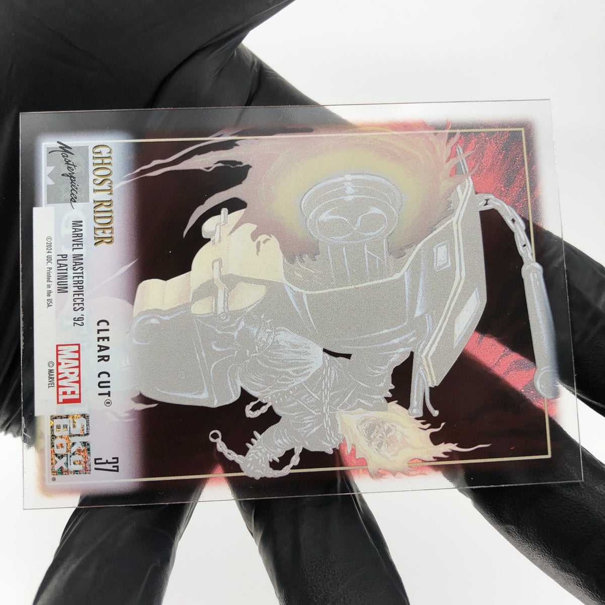 Marvel Card Ghost Rider 37 Clear Cut  Fleer Upper Deck Masterpieces [NM]