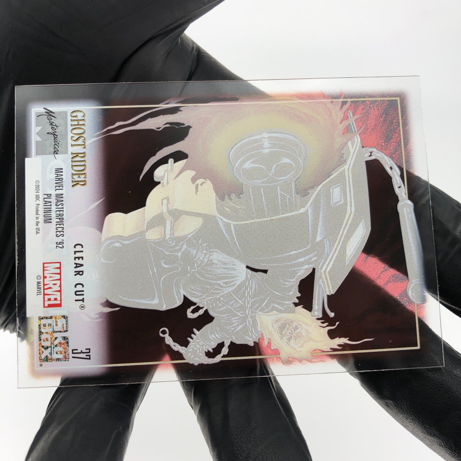 Marvel Card Ghost Rider 37 Clear Cut  Fleer Upper Deck Masterpieces [NM]