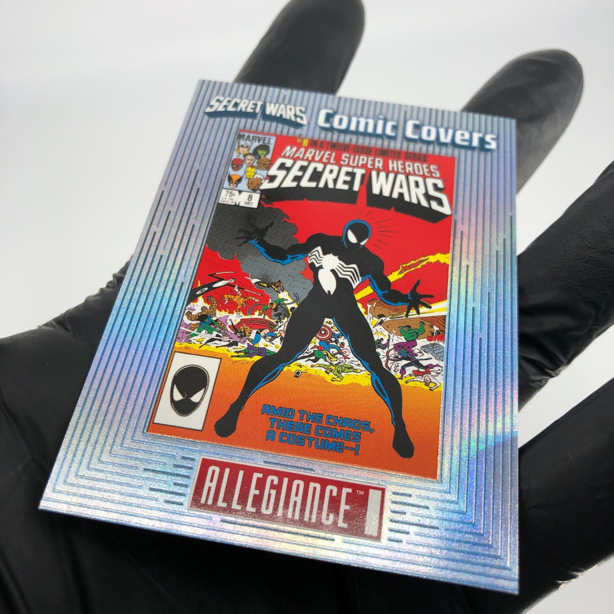 Marvel Card Secret Wars Spider-Man CC-8 Comic Covers Allegiance Upper Deck [NM]