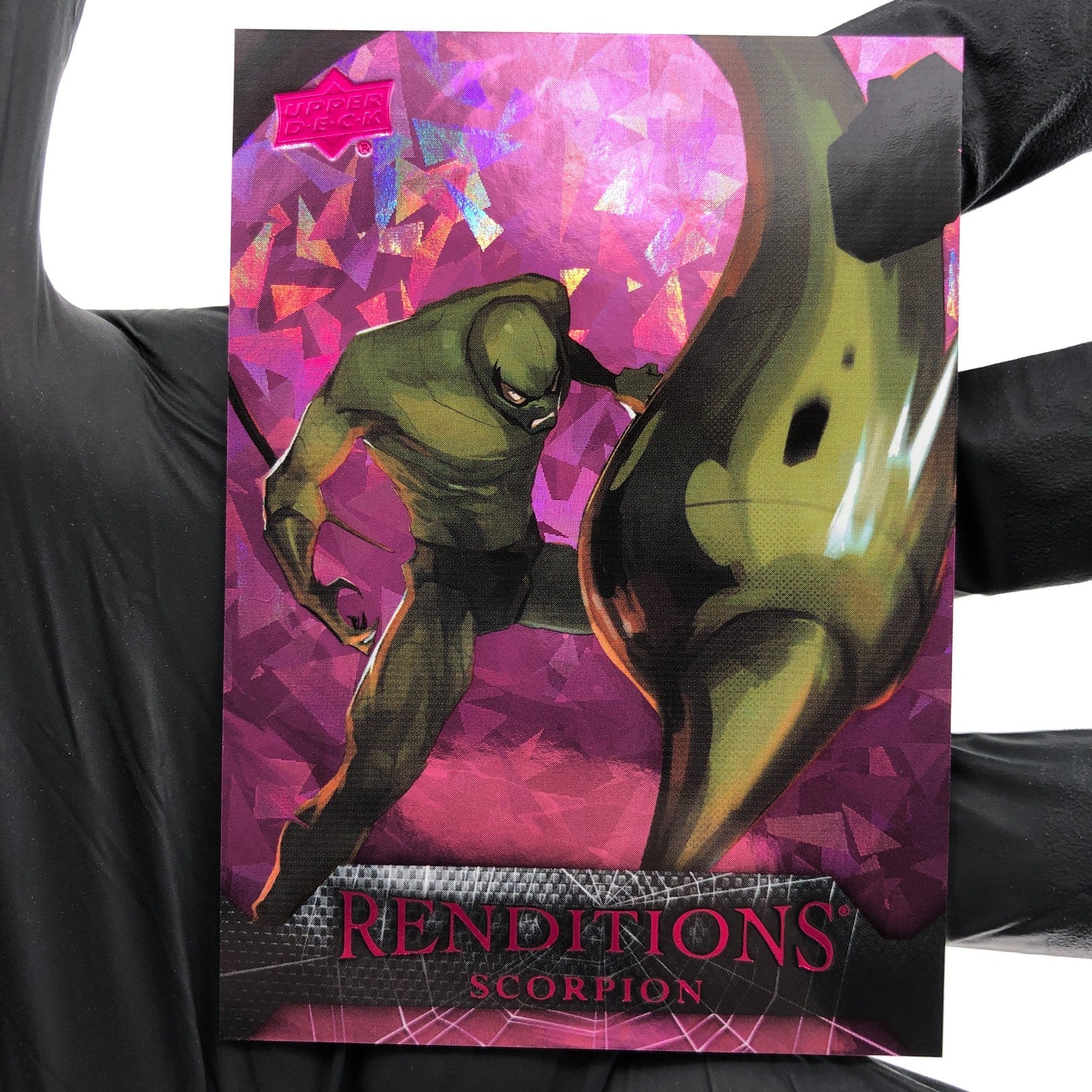 Marvel Card Scorpion 64 Pink /199 Fleer Upper Deck Renditions [NM]