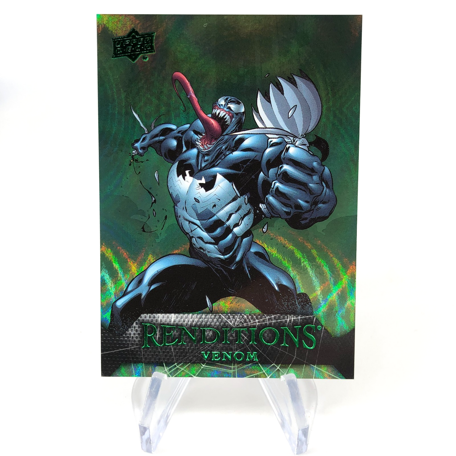 Marvel Card Venom 24 Green  /399 Fleer Upper Deck Renditions [NM]