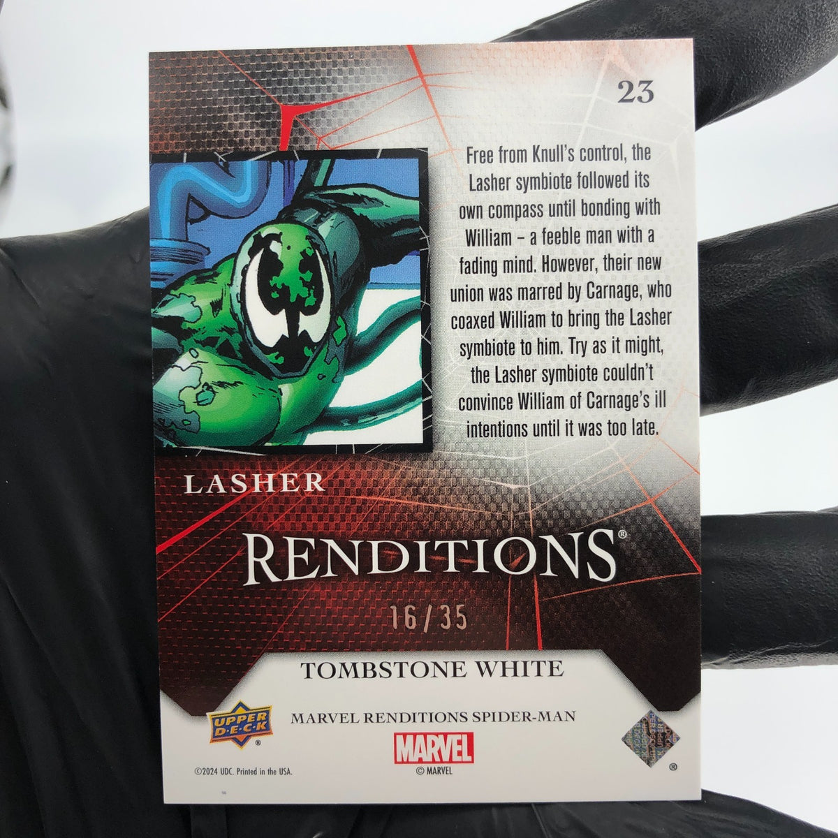 Marvel Card Lasher 23 Tombstone White  /35 Fleer Upper Deck Renditions [NM]