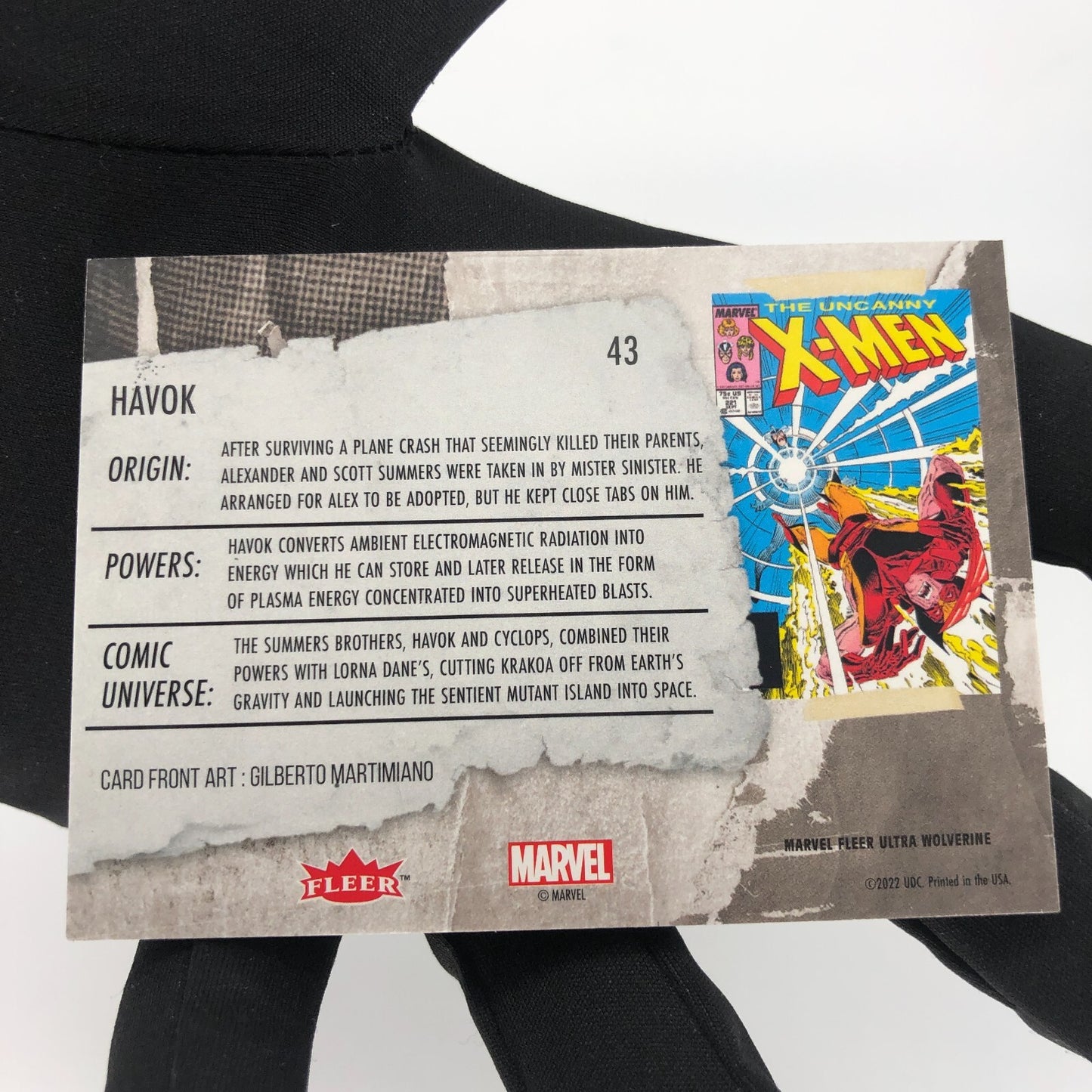 Marvel Card Havok 43 Base Upper Wolverine Ultra [A]