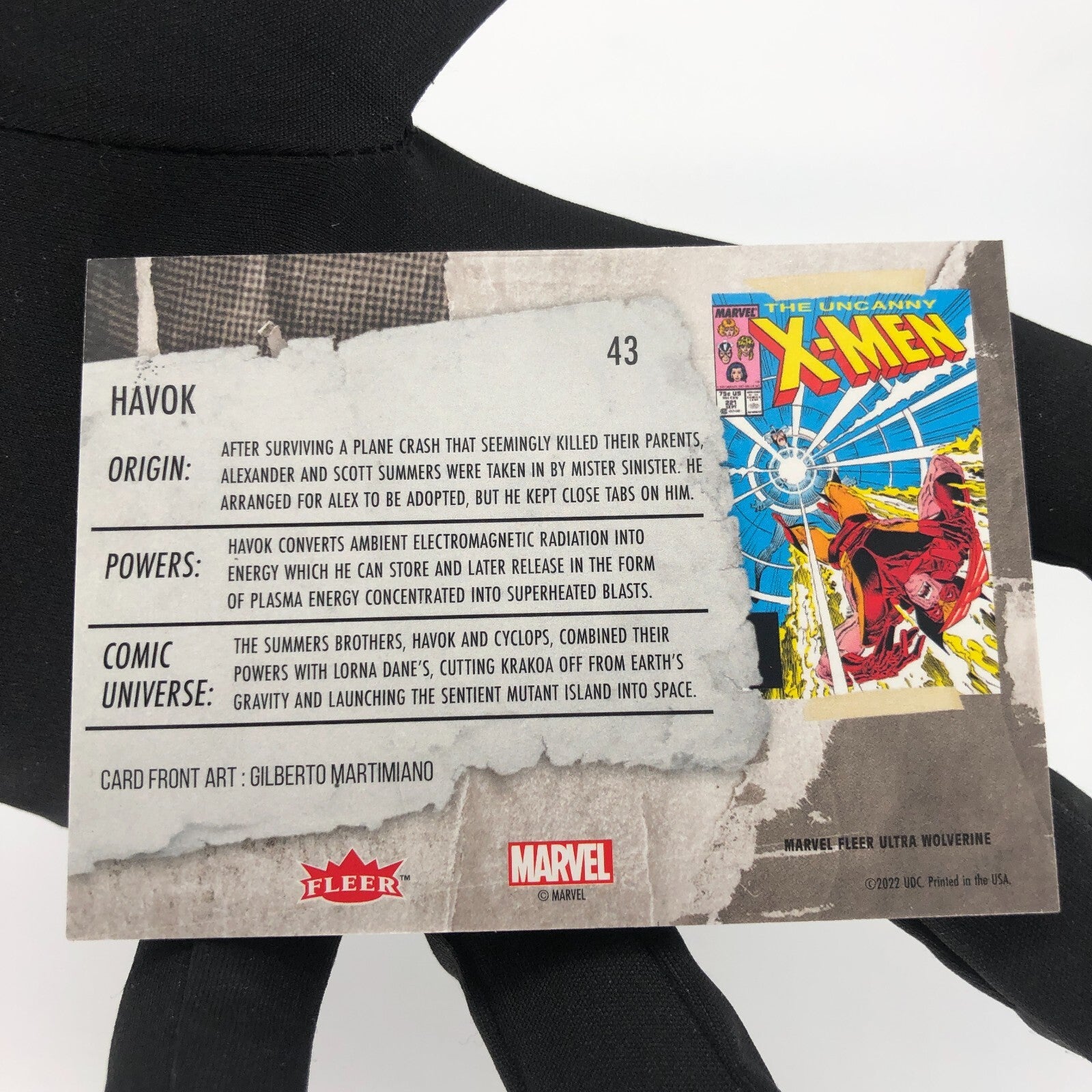 Marvel Card Havok 43 Base Upper Wolverine Ultra [A]