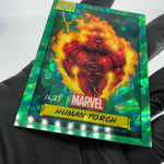 Marvel Card Human Torch 24 Green /99 Refractor Topps Sapphire 2024 [NM]