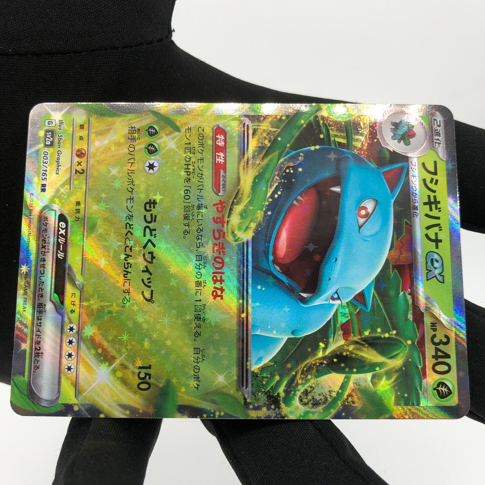 Pokemon Card Venusaur Ex 003/165 RR SV2a japanese Karte [Mint]