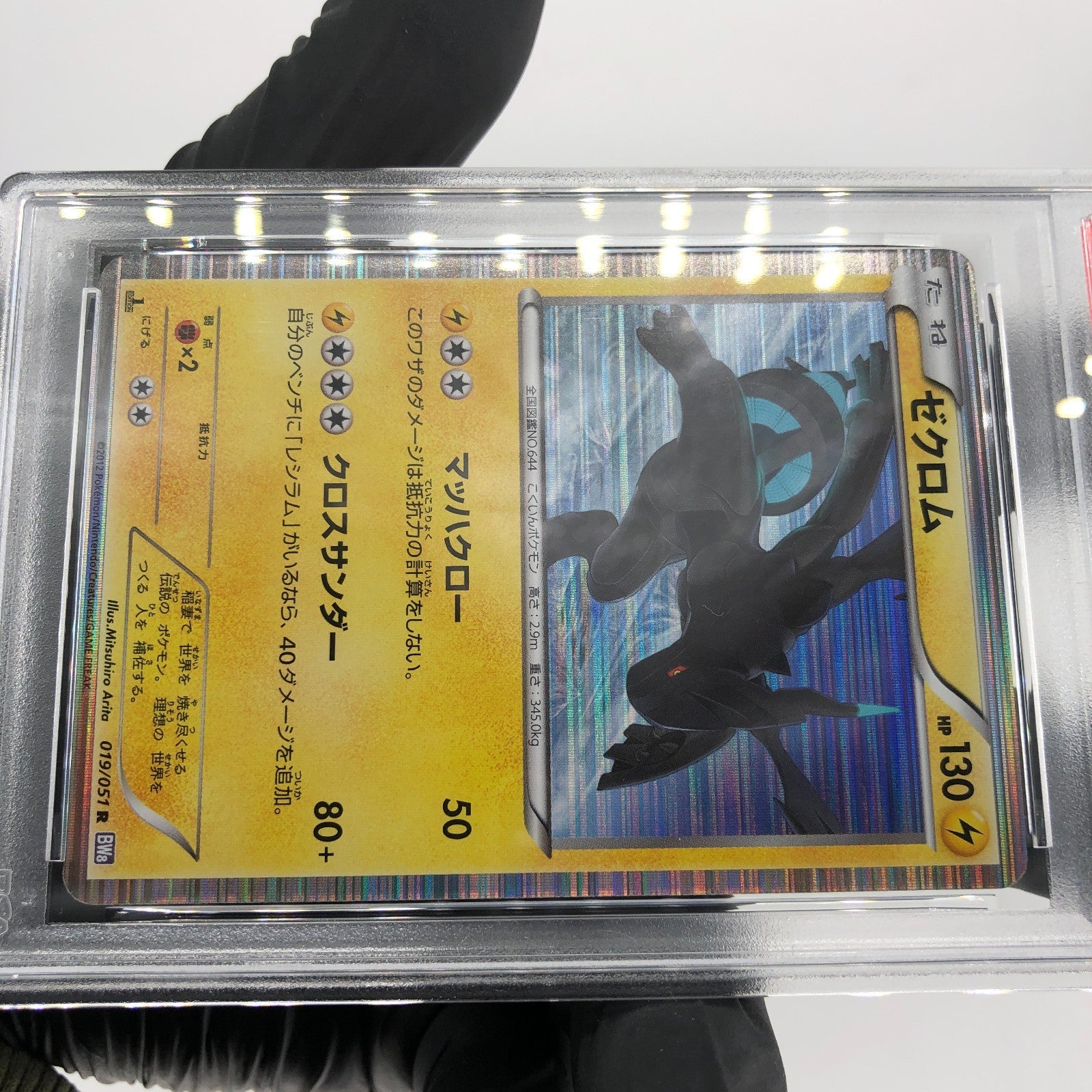 PSA 8 Pokemon Card Zekrom  019/051 R BW8 Japanese Karte [8]
