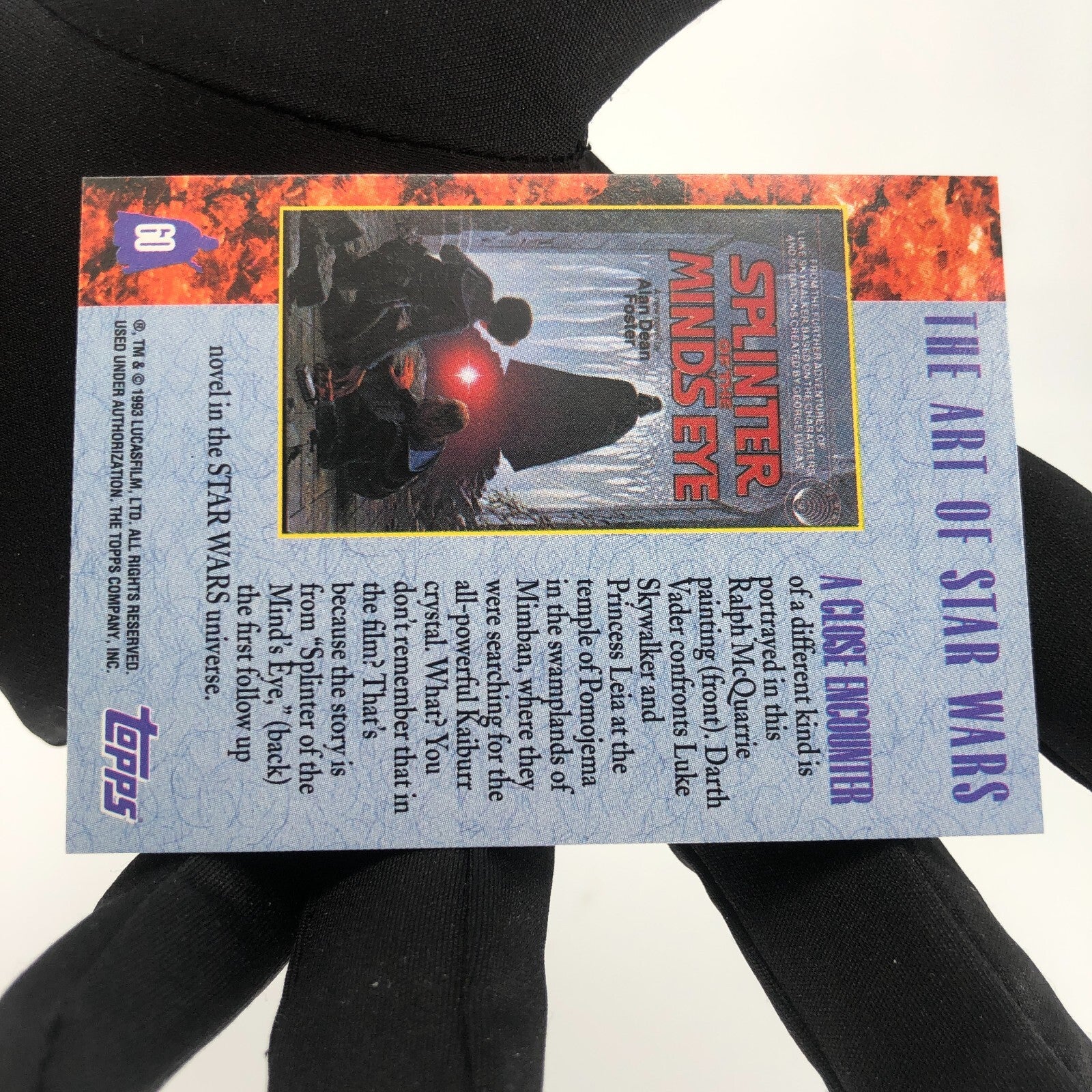 Star Wars Galaxy Card The Art Of 60 Topps Vader 1993 [Rank A]