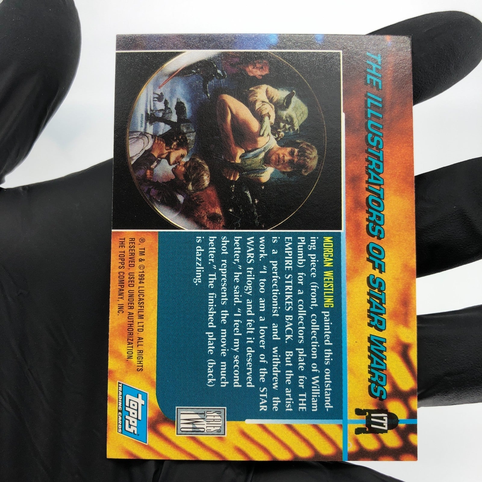 Star Wars Galaxy Card Luke Darth Vader Illustrator of 177 Topps  1994 [NM]