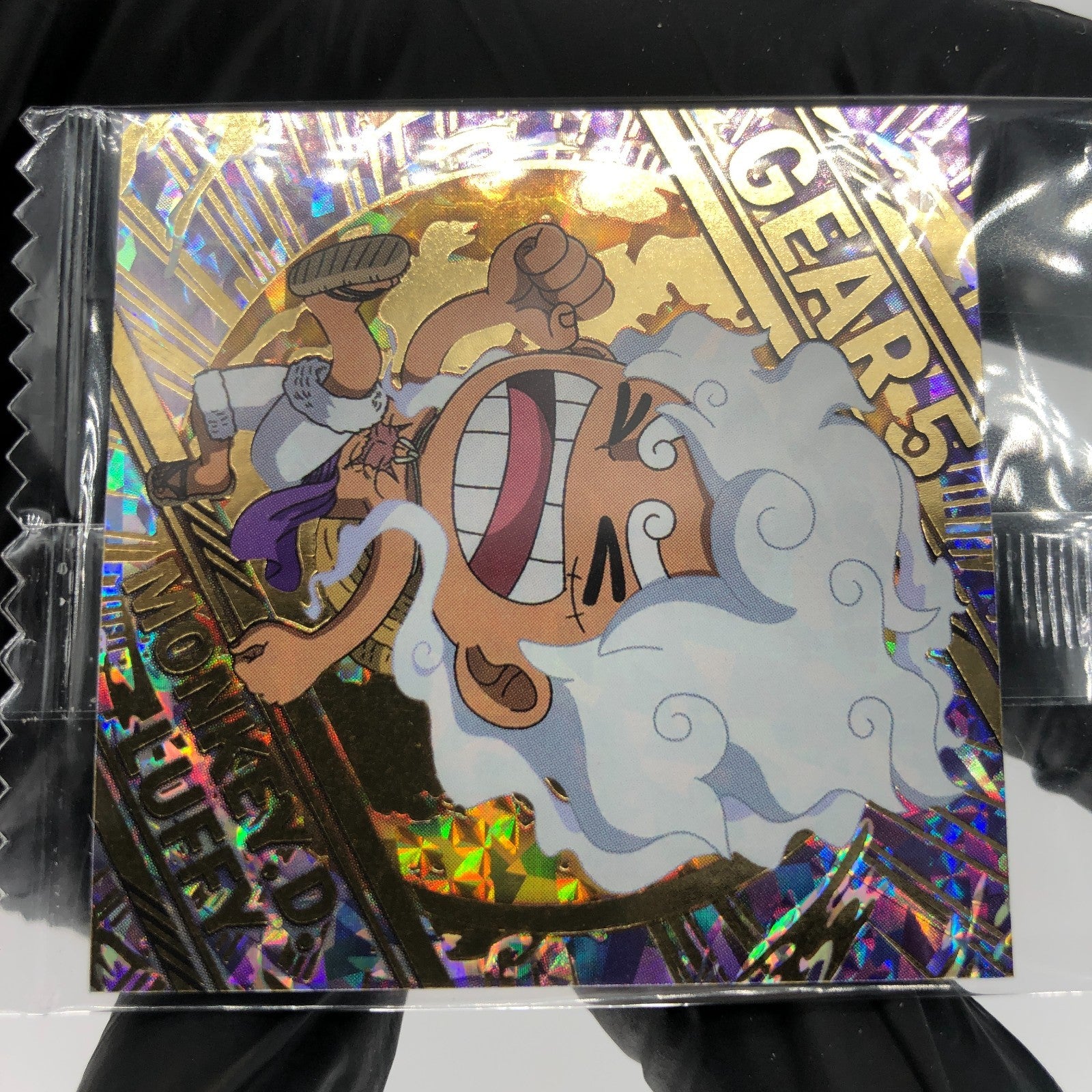 One Piece Luffy Gear 5 SW11-01 SGR Holo Wafer  Japanese [Sealed]