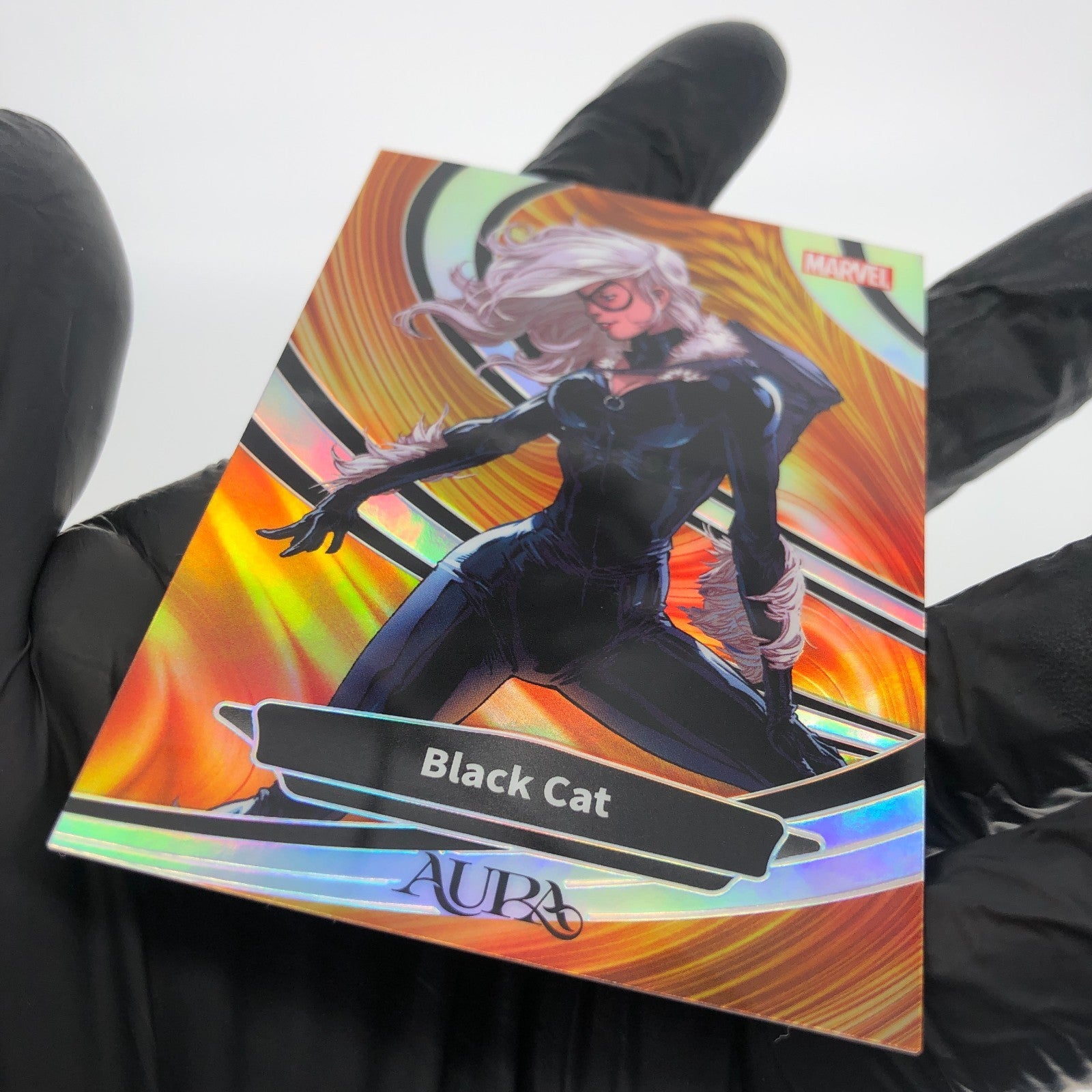 Marvel Card Black Cat AM-IO-26 Aura Orange Refractor /75 Kakawow 2025 [NM]