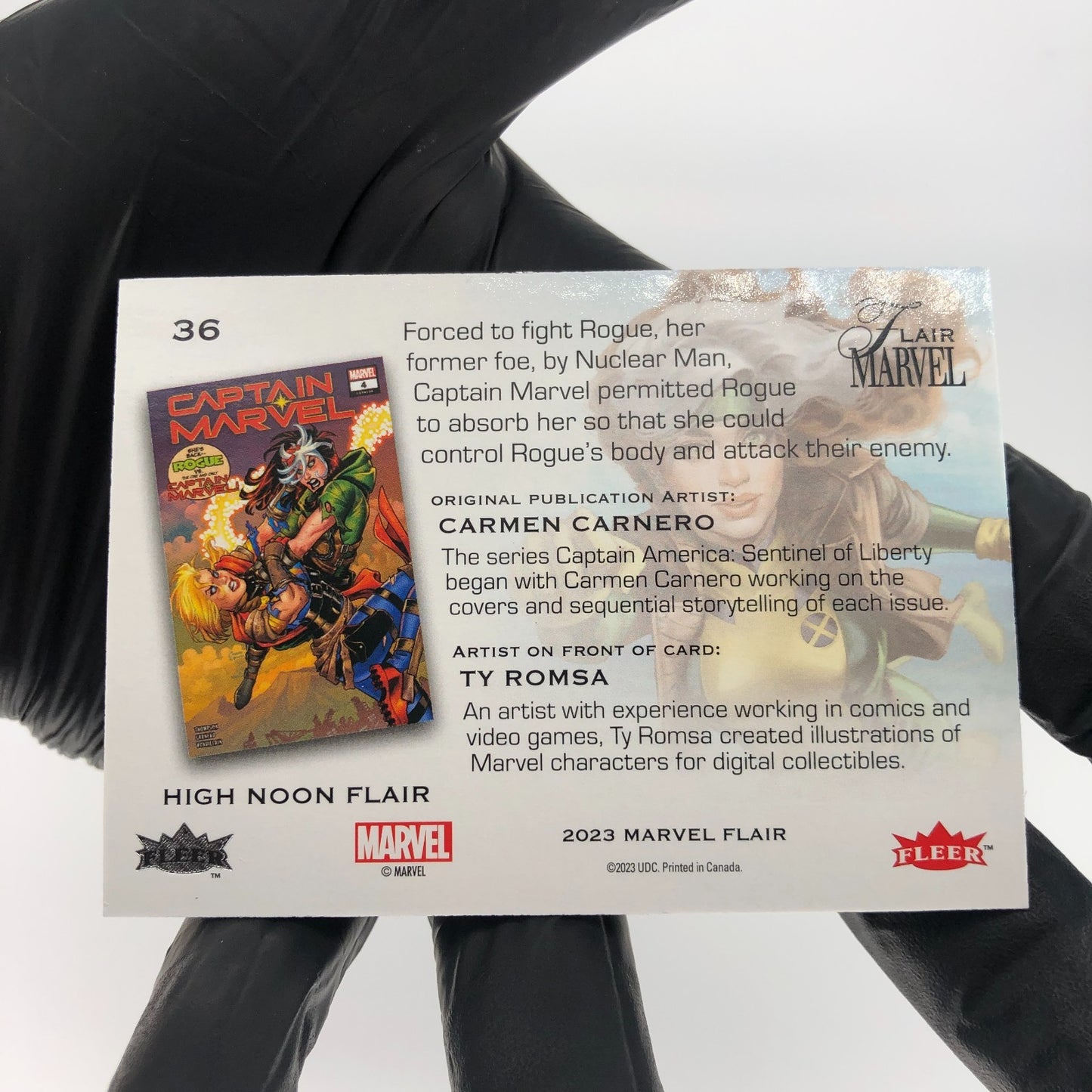 Marvel Card Rogue 36 High Noon Flair /15 2023 Fleer Upper Deck [NM]