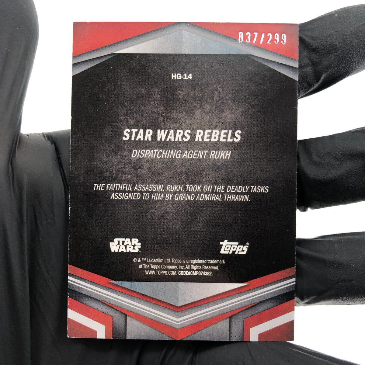 2024 Topps Masterworks Star Wars Grand Admiral HG-14 /299 Holo [NM]