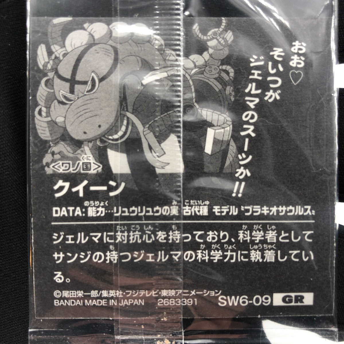 One Piece Queen SW6-09 GR Holo Wafer  Japanese [Sealed]