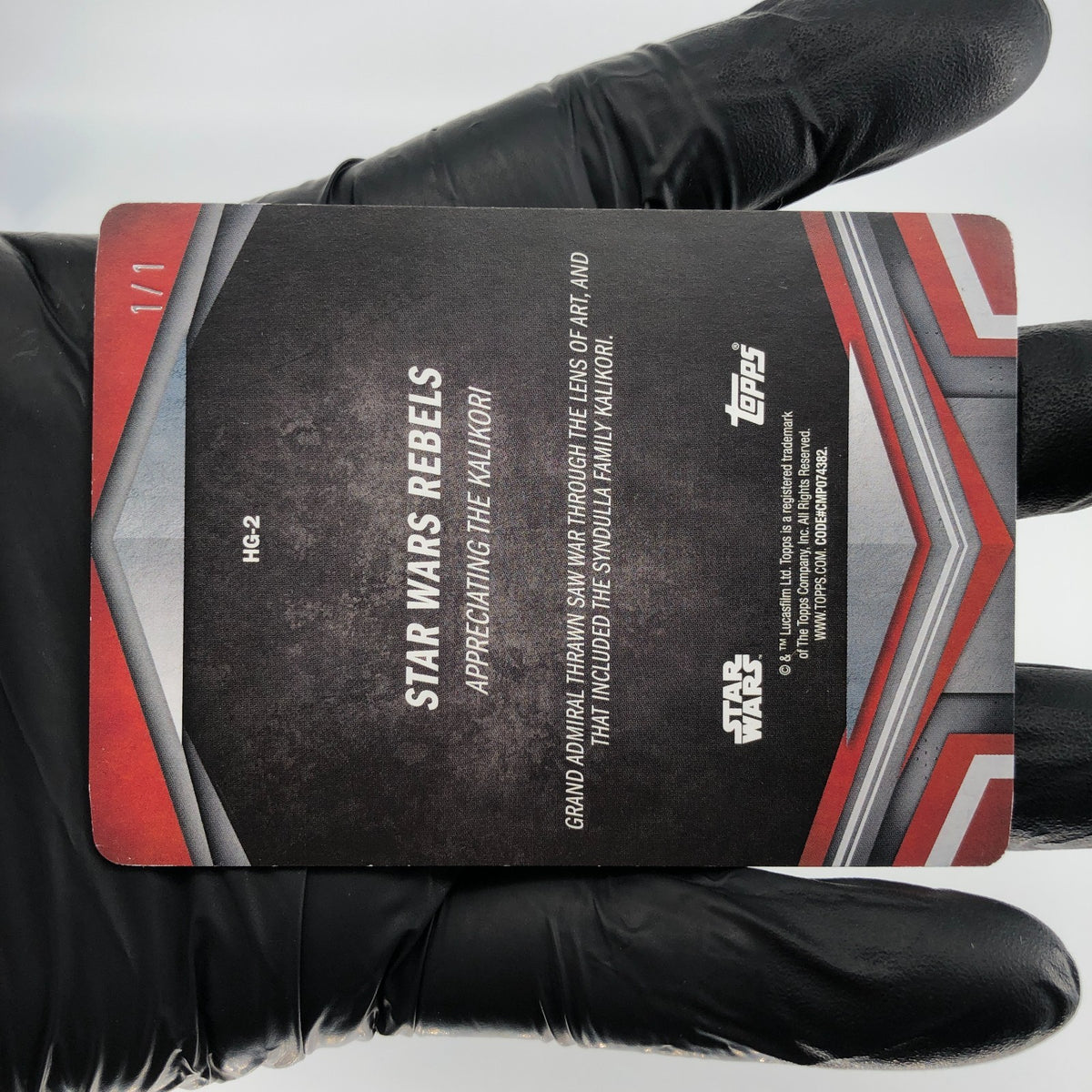 2024 Topps Masterworks Star Wars 1/1 Printing Plate Grand Admiral HG-2 [NM]