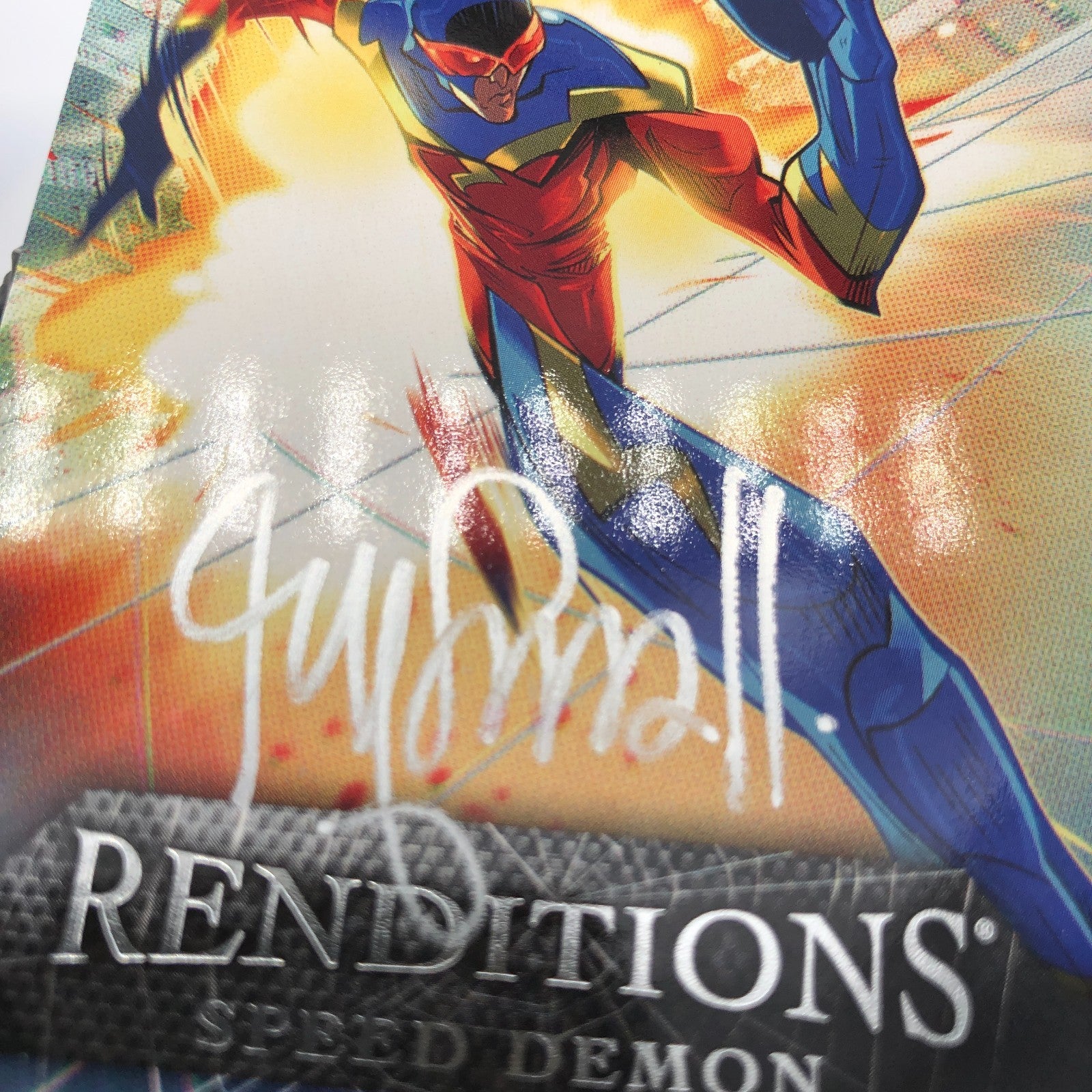 Marvel Card Speed Demon 69 Singed Ryan Smallman /65 Upper Deck Renditions [NM]