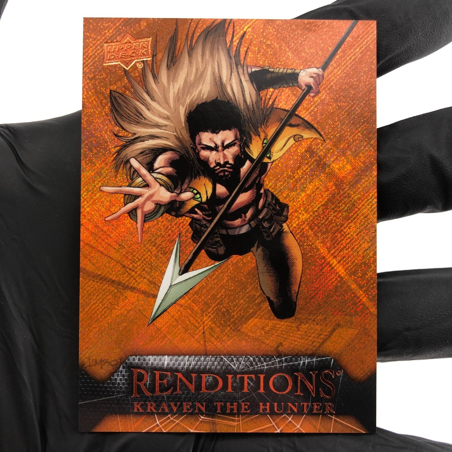 Marvel Card Kraven 45 Orange  /299 Fleer Upper Deck Renditions [NM]