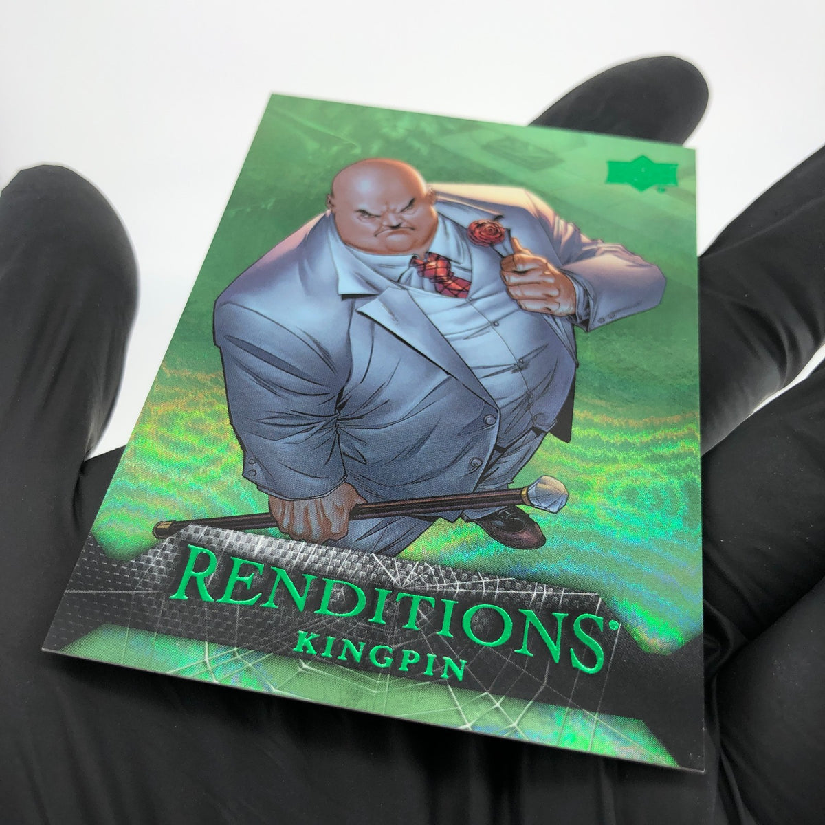 Marvel Card Kingpin 7 Green  /399 Fleer Upper Deck Renditions [NM]