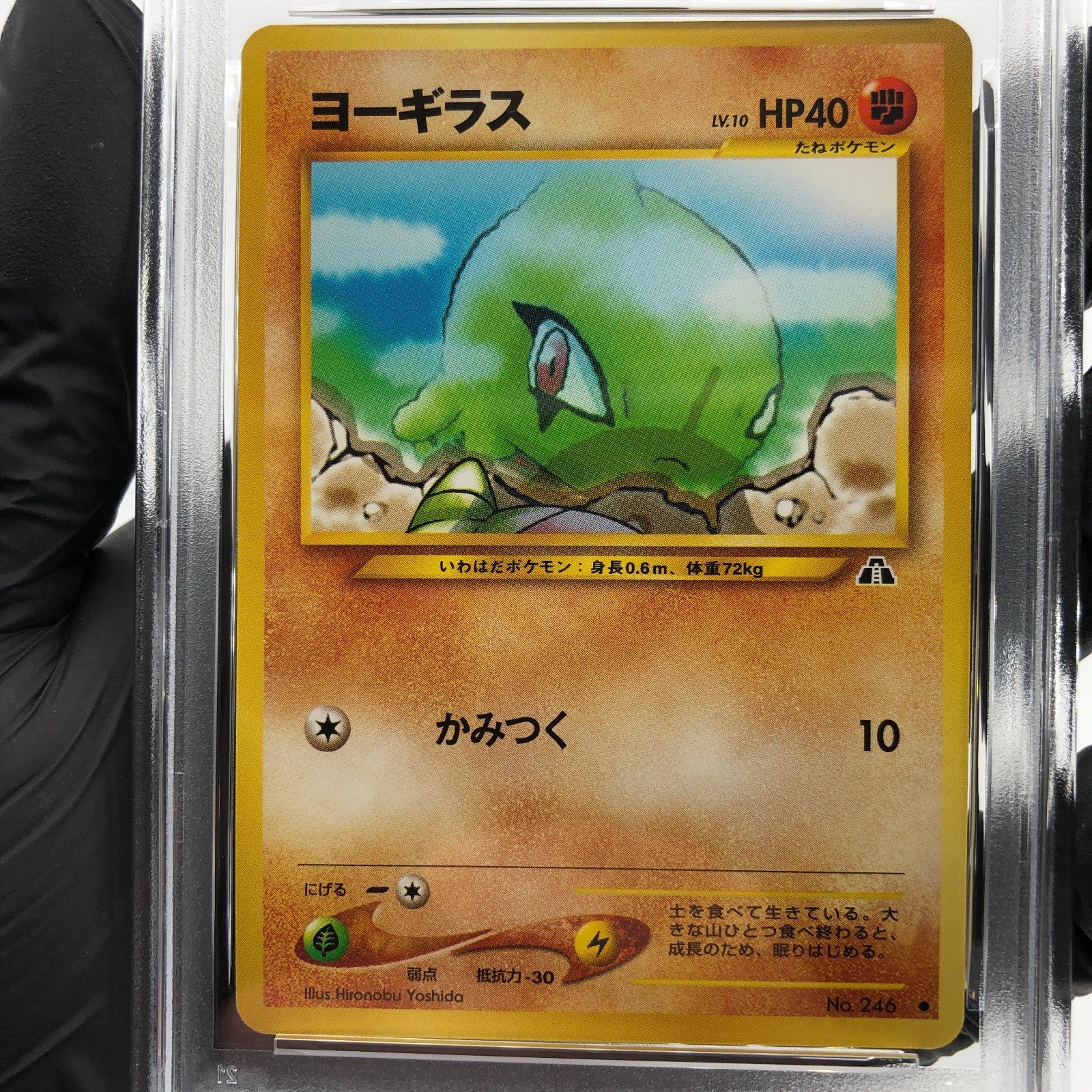 PSA 8 Pokemon Card Larvitar No.246 Neo 2 Japanese 2000 Karte [8]