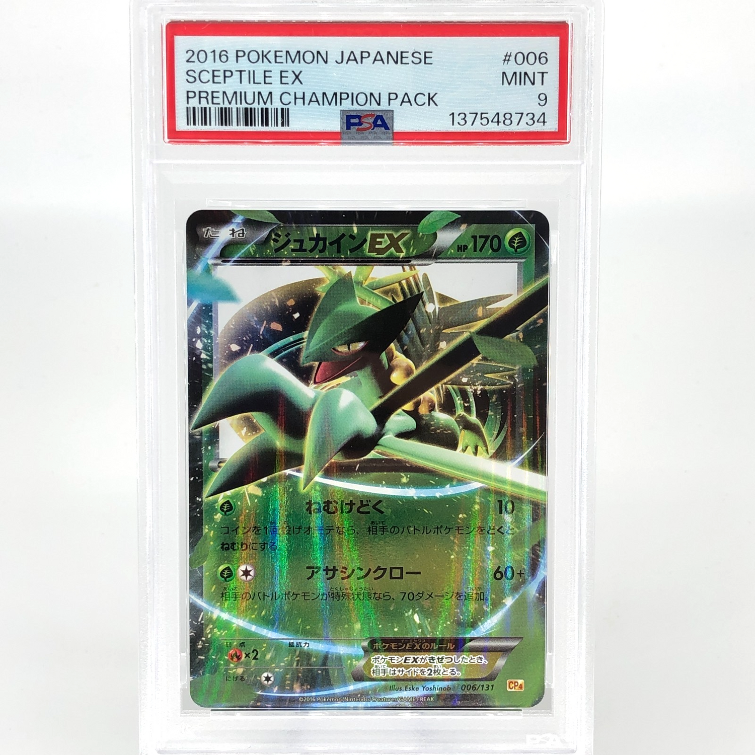 PSA 9 Pokemon Card Sceptile Ex 006/131 CP4 Japanese Karte [9]