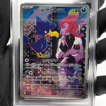 PSA 9 Pokemon Card Murkrow 106/098 AR SV10 Team Rocket Japanese Karte [9] 5