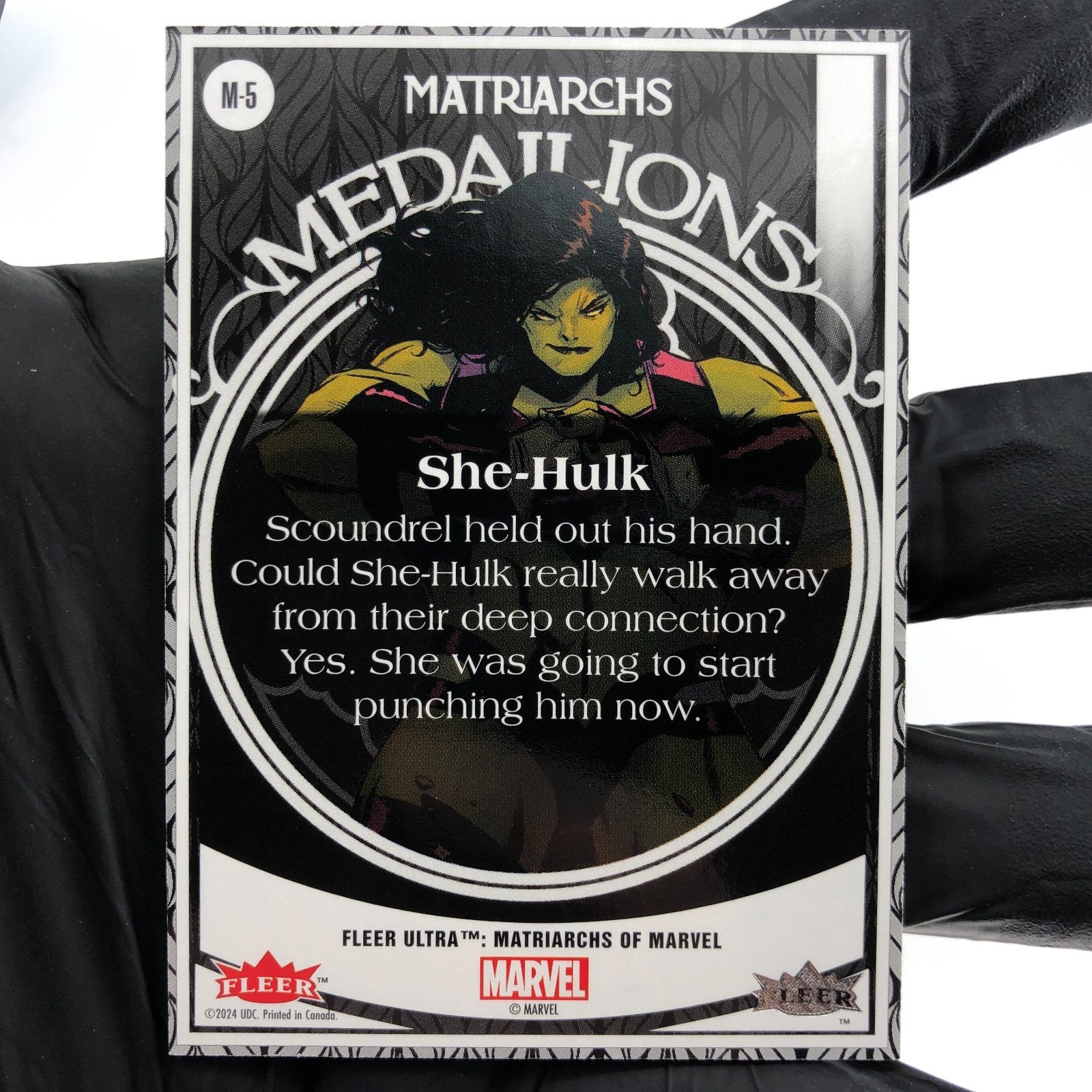Marvel Card She Hulk M-5 Pink Base Matriarchs 2024 Fleer Upper Deck [NM]