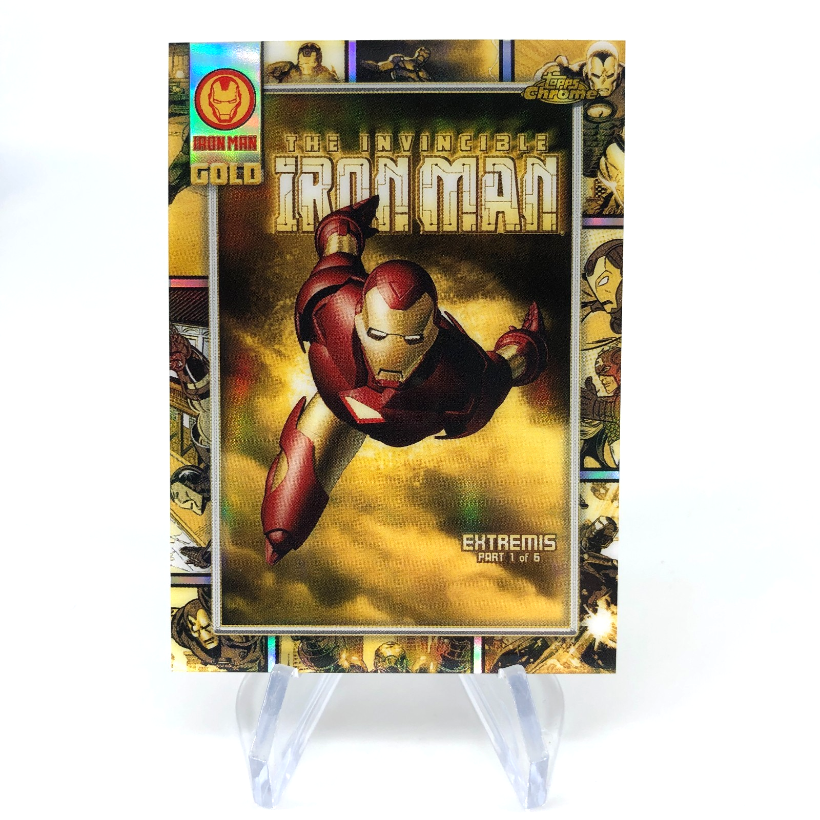Marvel Card Iron Man IM-7 Gold Topps Chrome 2025 [NM]