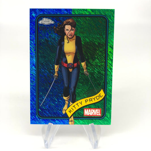Marvel Card Kitty Pryde 188 Blue Green Shimmer /199 Topps Chrome 2025 [NM]