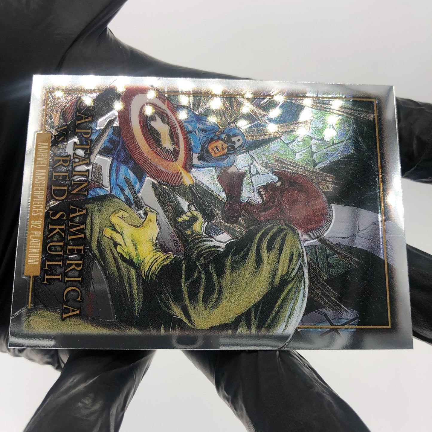 Marvel Card Captain America Vs Red Skull BS-5 Fleer Upper Deck Masterpieces [NM]