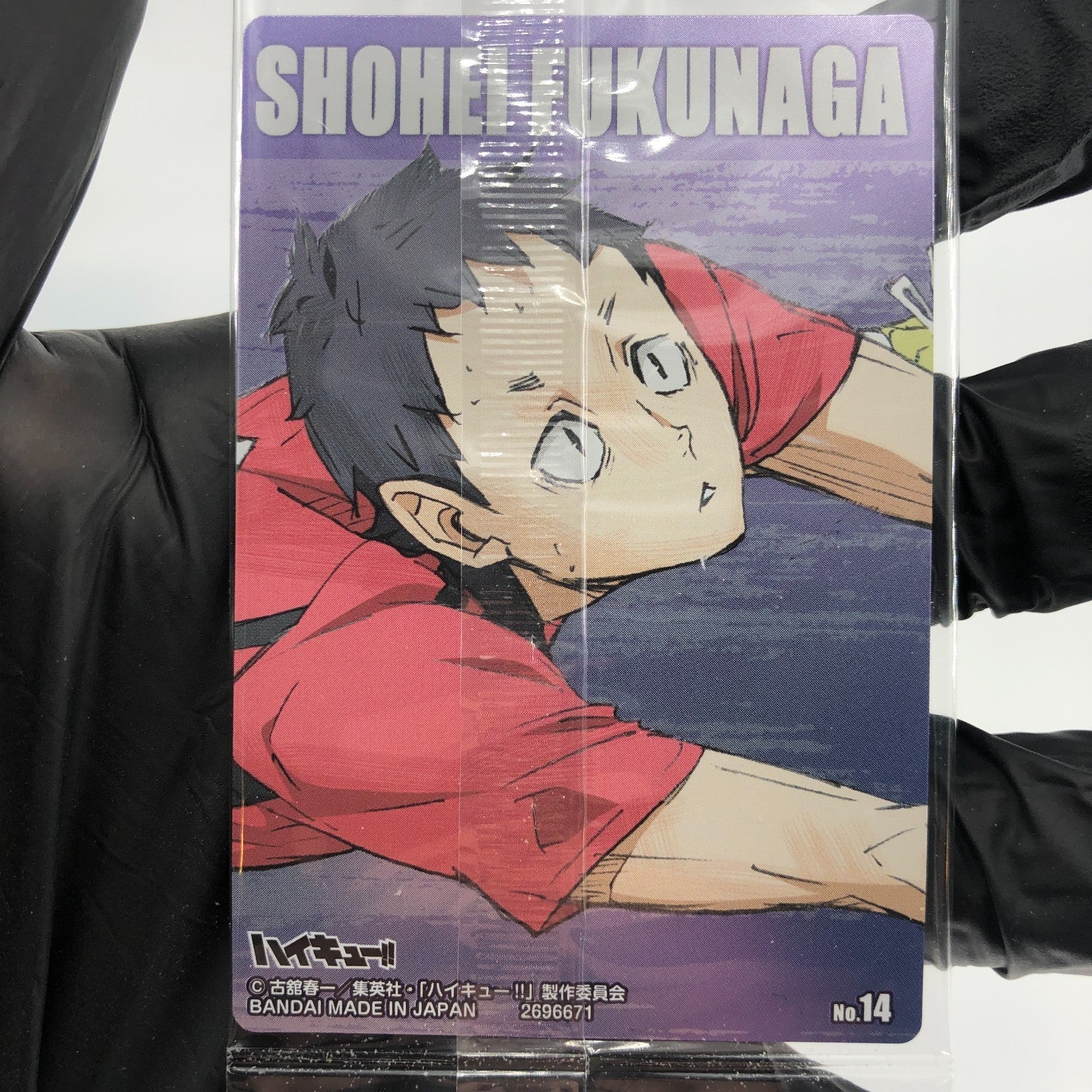 Haikyu!! Card Wafer Shohei Fukunaga No.14 Holo japanese [Sealed]