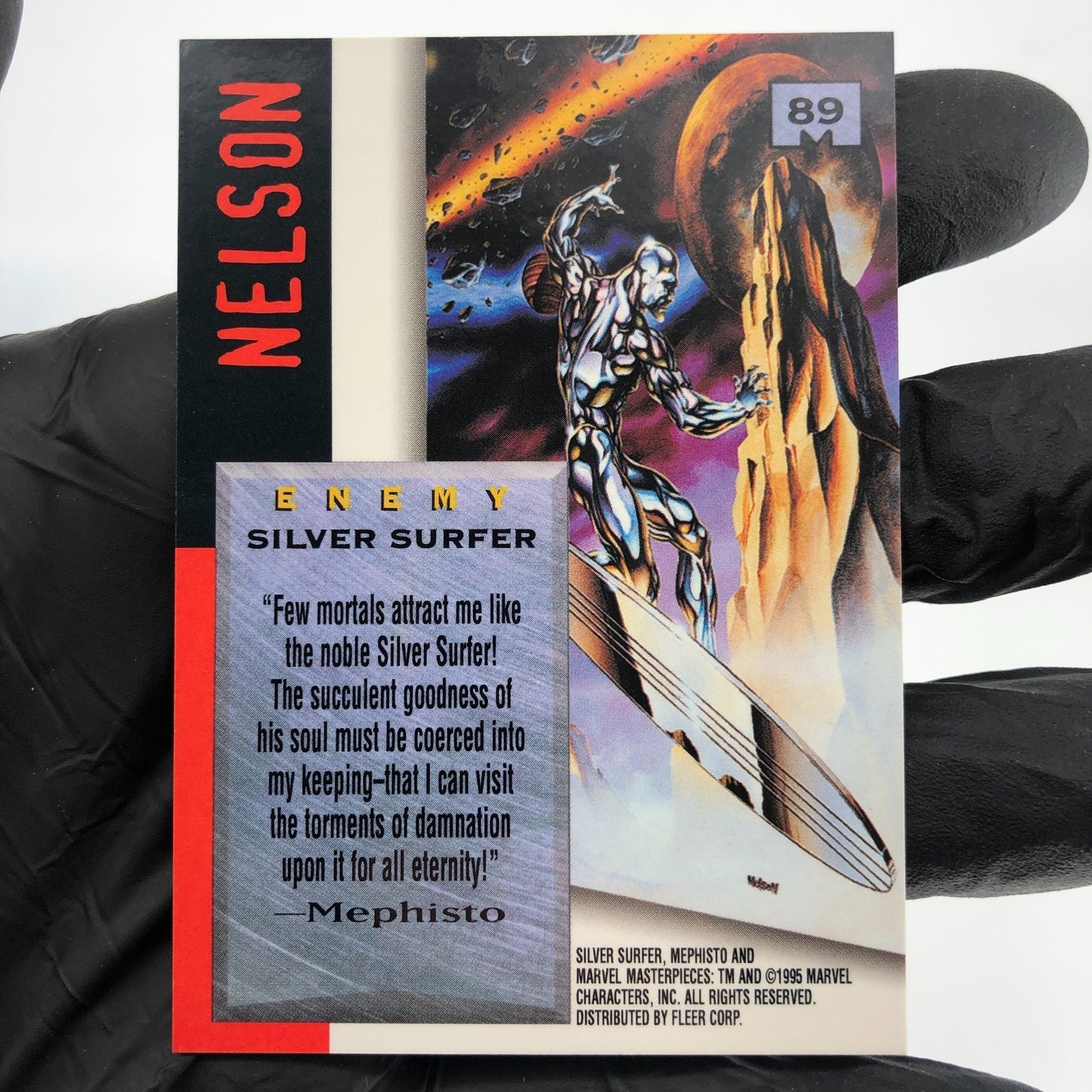 Marvel Card Silver Surfer 89 Signature Series 1995 Masterpieces Fleer [NM]