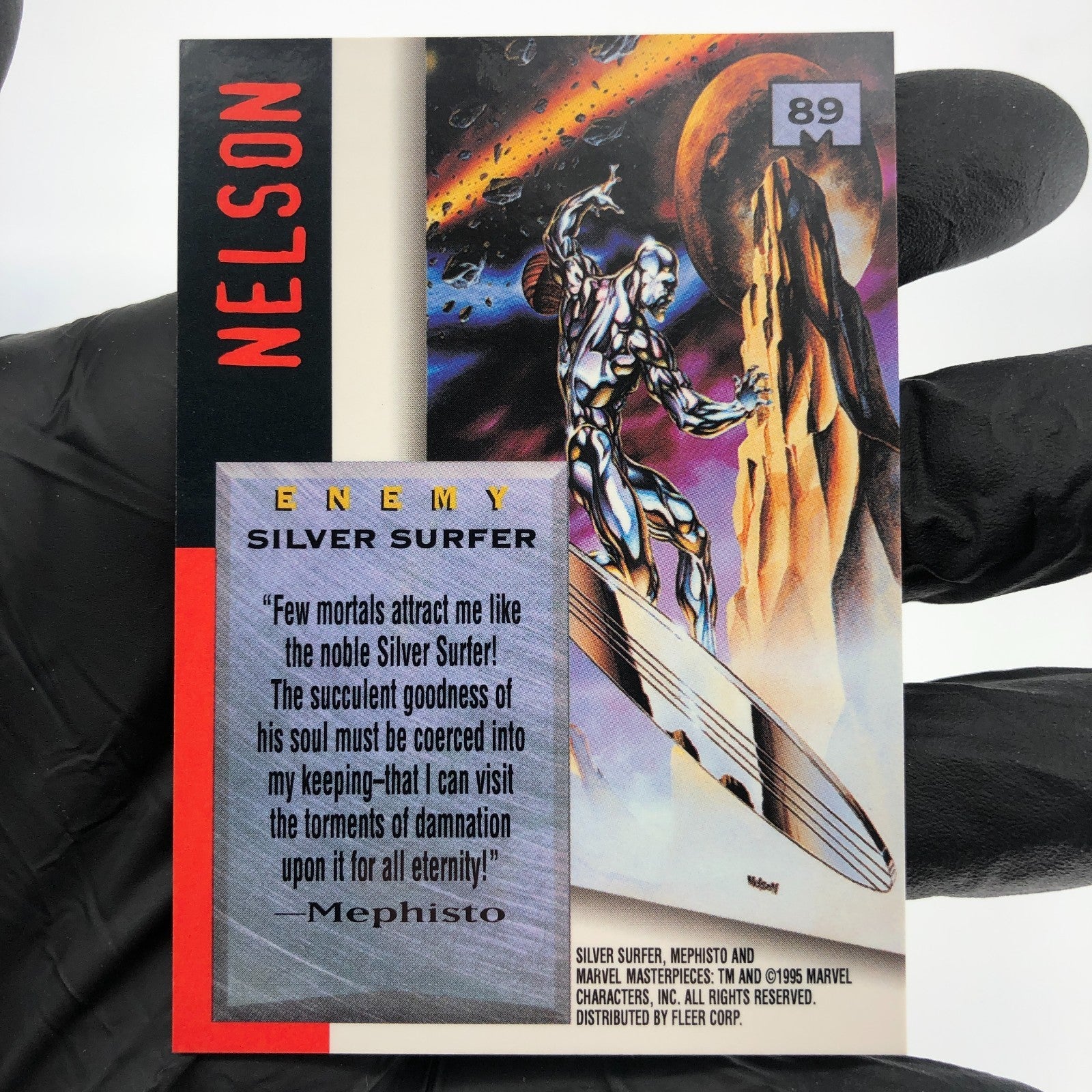 Marvel Card Silver Surfer 89 Signature Series 1995 Masterpieces Fleer [NM]