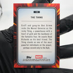 Marvel Card The Thing 109 Black Web /399 Topps Chrome 2025 [NM]