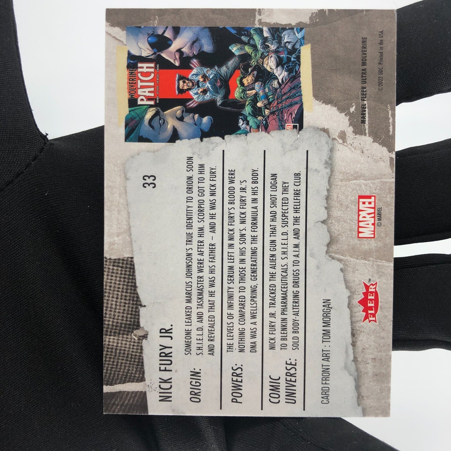 Marvel Card Nick Fury Jr. 33 Base Upper Wolverine Ultra [A]