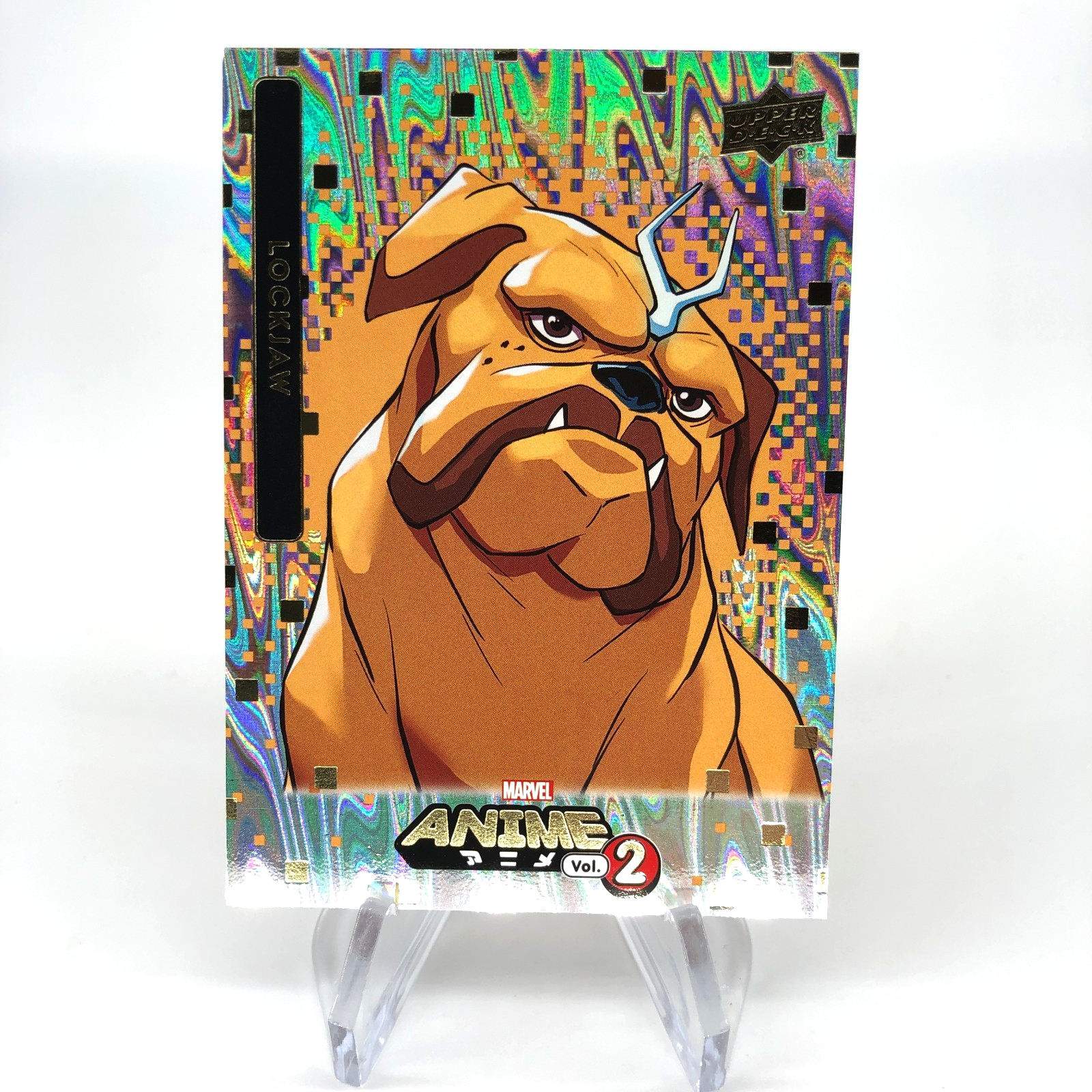 Marvel Card Lockjaw 49 Anime Vol.02 Mega Moon Holo Upper Deck Fleer [NM]