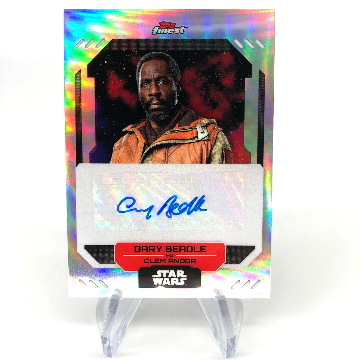 2023 Topps Finest Star Wars Clem Andor FA-GB Singed Gary Beadle [NM]