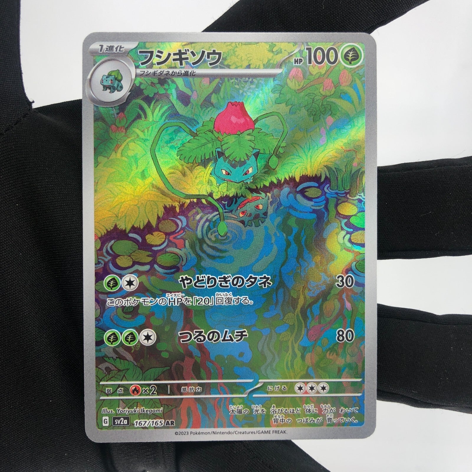 Pokemon Card Ivysaur 167/165 AR sv2a Japanese Karte [Mint]