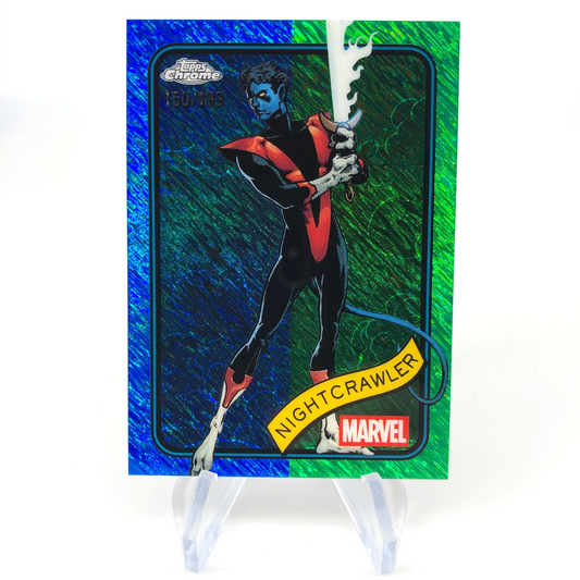 Marvel Card Nightcrawler 178 Blue Green Shimmer /199 Topps Chrome 2025 [NM]