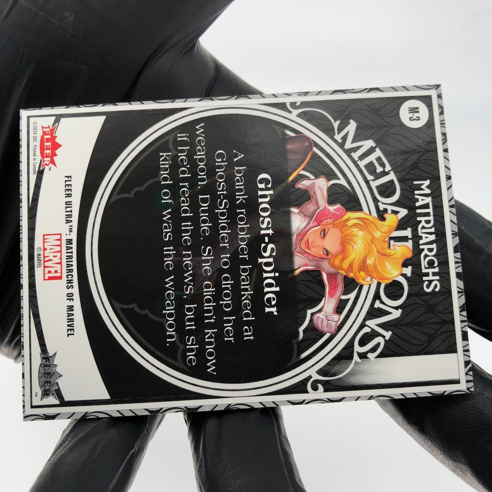 Marvel Card Gwen M-3 Holo Matriarchs 2024 Fleer [NM]