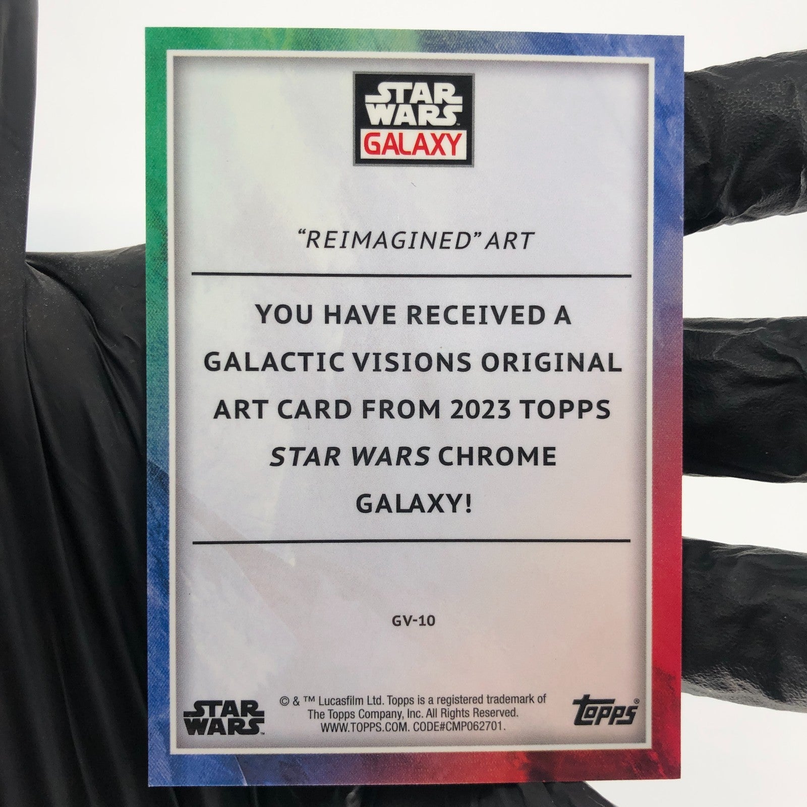 Star Wars Galaxy 2023 Reimagined Art GV-10 Aqua  /199 Insert Topps Chrome [NM]