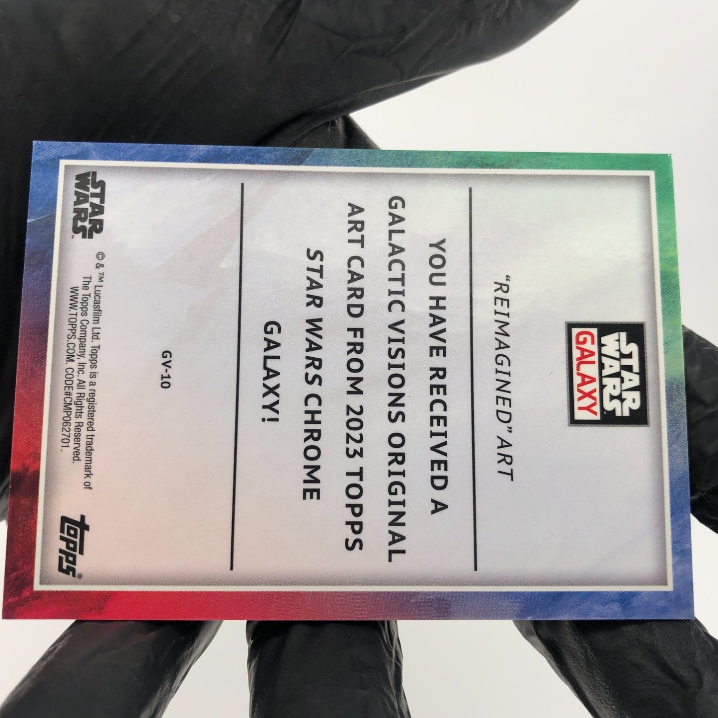 Star Wars Galaxy 2023 Reimagined Art GV-10 Aqua  /199 Insert Topps Chrome [NM]