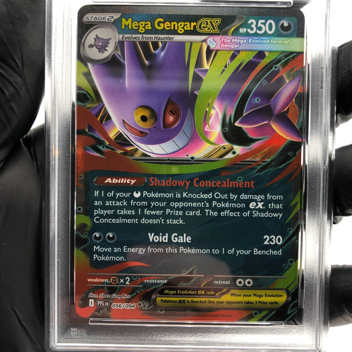 PSA 9 Pokemon Card Gengar Ex 056/094 PFL  English Karte [9]