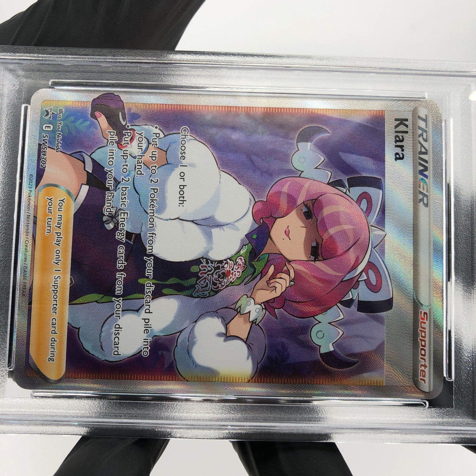 PSA 8 Pokemon Card Klara SWSH302 Blackstar Promo English Karte [8]